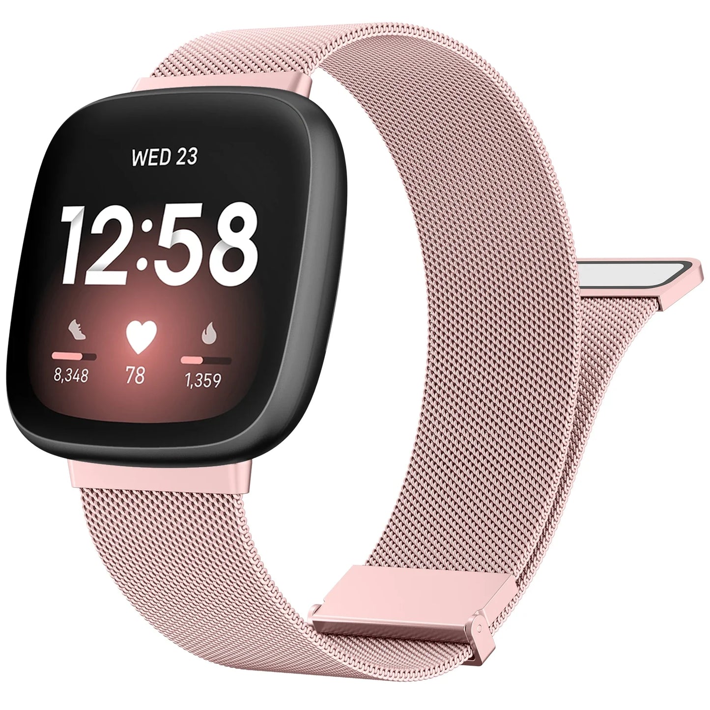 Metal Magnetic Strap For Fitbit Versa 3 4 Watchband Bracelet Wristband For Fitbit Versa Sense/sense 2 Milanese Replacement Strap
