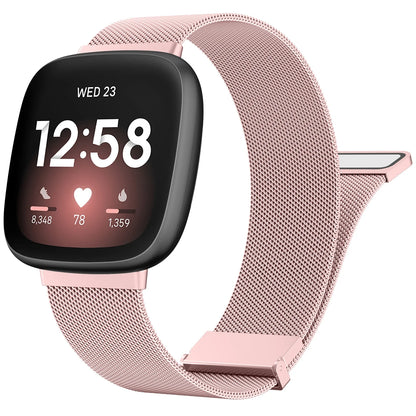 Metal Magnetic Strap For Fitbit Versa 3 4 Watchband Bracelet Wristband For Fitbit Versa Sense/sense 2 Milanese Replacement Strap