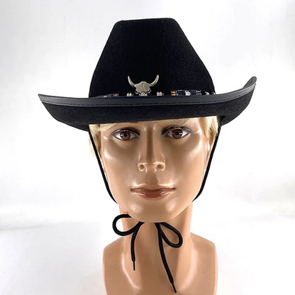 Chapeau de cowboy LED télécommandé pour femmes et hommes, chapeaux de cow-girl occidentaux, robe de l'ouest, vêtements de sauna scintillants pour Halloween, casquette unisexe, mode