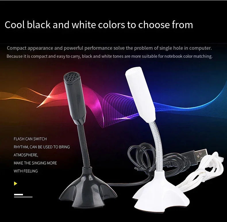 Microphone USB réglable professionnel de haute qualité pour ordinateur portable et ordinateur Studio chant jeu Streaming Mikrofon support micro