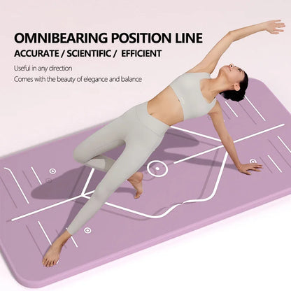 TPE Yoga Mat 6mm Pilates Mat Home Anti slip Shock Absorbent Soundproofing Fitness Mat Special Jumping Exercise Mat 183*60cm