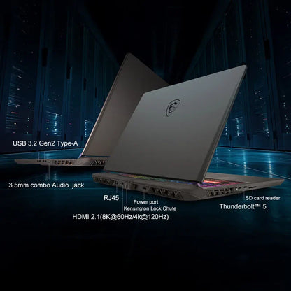 2025 MSI Vector 16 HX AI Gaming Laptop 16 Inch 2.5K 240Hz IPS Screen Notebook Ultra 9-275HX 64GB 4TB RTX5080 Netbook Computer PC
