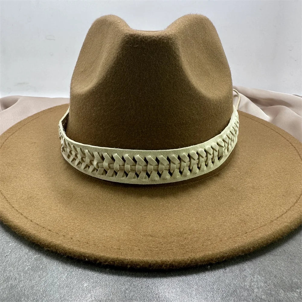 Bandes de Chapeau de Cowboy Boho en Cuir, Accessoire de Paille Fedora ander, de Tête de Vache, Décoration de Remplacement