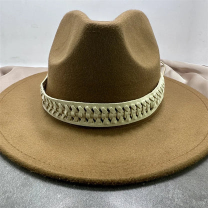 Bandes de Chapeau de Cowboy Boho en Cuir, Accessoire de Paille Fedora ander, de Tête de Vache, Décoration de Remplacement