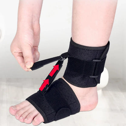 Attelle orthopédique pour pied tombant, 1 pièce, support stabilisateur d'attelle, soulagement de la douleur, fasciite plantaire sportive, protection réglable de la cheville