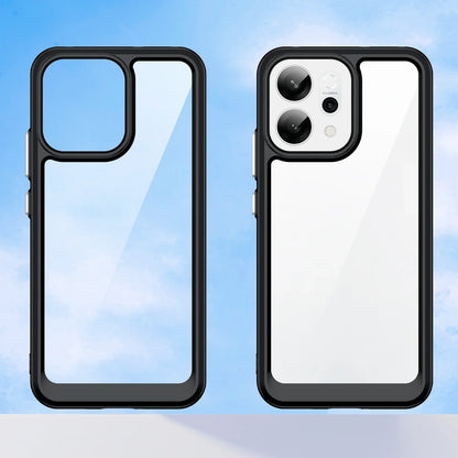 Pour la coque OPPO Reno14 F, coque Reno 14 F, Fundas Coque, cadre souple translucide rigide, antichoc, coque arrière transparente OPPO Reno 14F