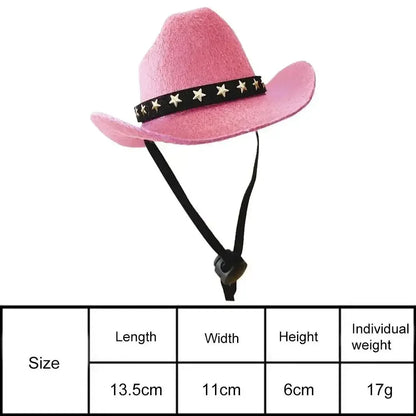 Cute hat、1pc Outdoor Adjustable Pet Dog Hat Summer Pet Accessories Dogs Cat Caps Photo Prop Dog Cat Cowboy Hats