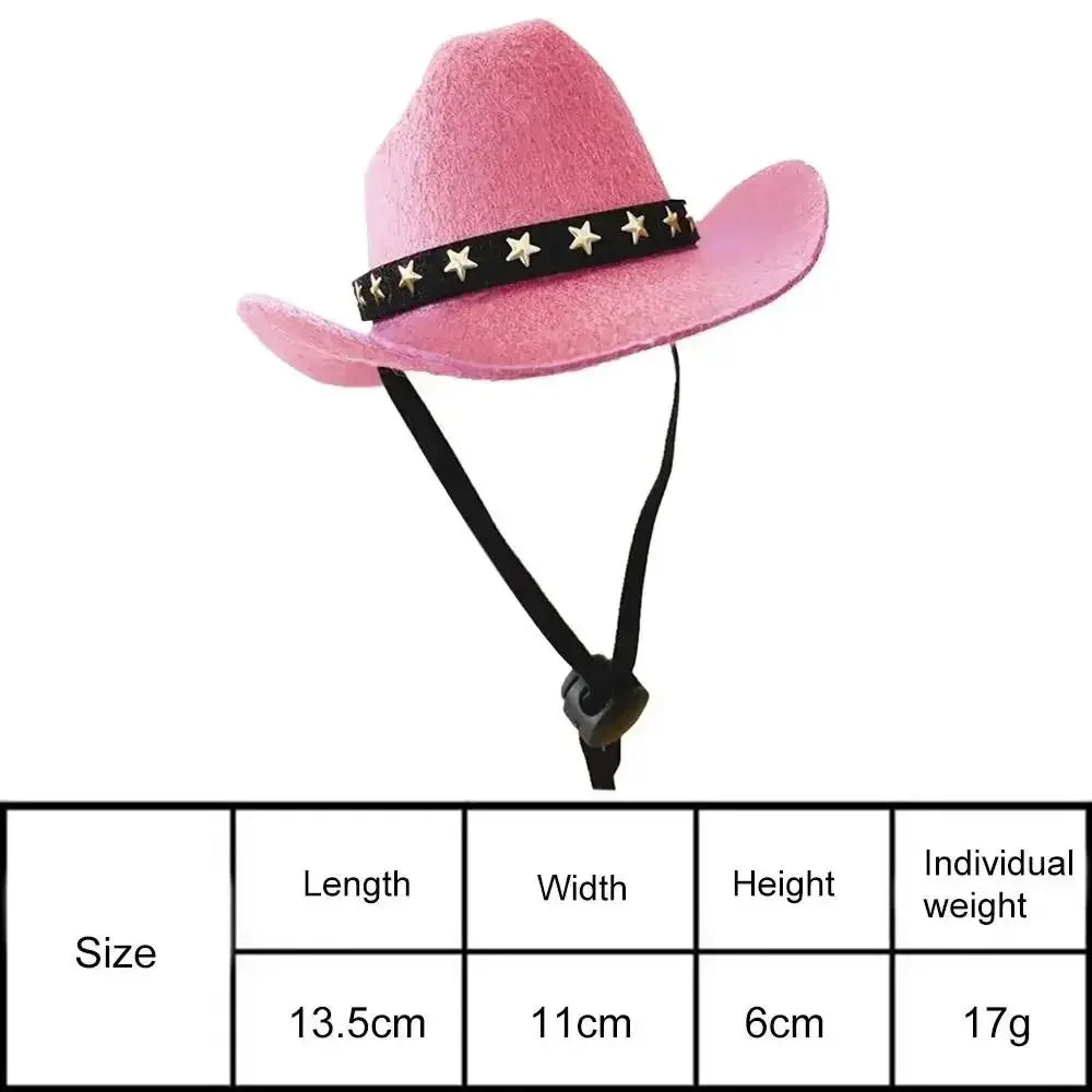 Cute hat、1pc Outdoor Adjustable Pet Dog Hat Summer Pet Accessories Dogs Cat Caps Photo Prop Dog Cat Cowboy Hats