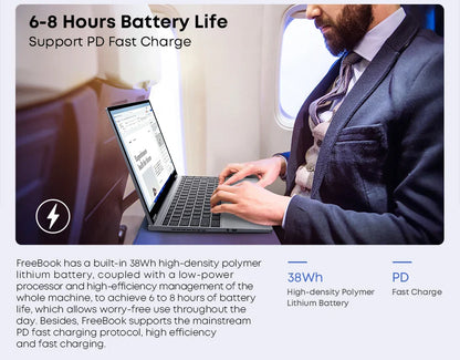 CHUWI FreeBook Tablet Laptop 2 in 1 Intel i3 1215U 12GB LPDDR5 512G SSD Windows 11 Laptop 13.5" IPS FHD Display 2256*1504 WIFI 6