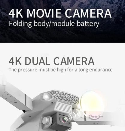 Drone FPV WiFi E88 Pro 2025 – Caméra simple/double 4K/1080P, HD grand angle, maintien d'altitude, jouet d'hélicoptère RC quadrirotor pliable