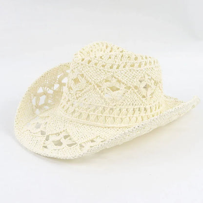 Western Wild West Sheriff Hat With Five Star Party Costume For Men Lady Jazz Cowgirl Wide Cowboy Hat Unique Star Badge Decors