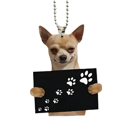 Cute Dog Car Hanging Home Tree Pendant Halloween Christmas Tree Pendant Home Decoration Window Car Ornament Backpack Ornament