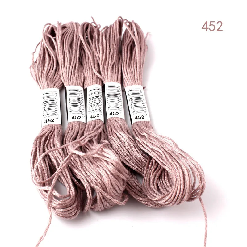 433---581--10 pcs cross-stitch  Embroidery Thread Floss Sewing Skeins Craft DIY Bracelet braided