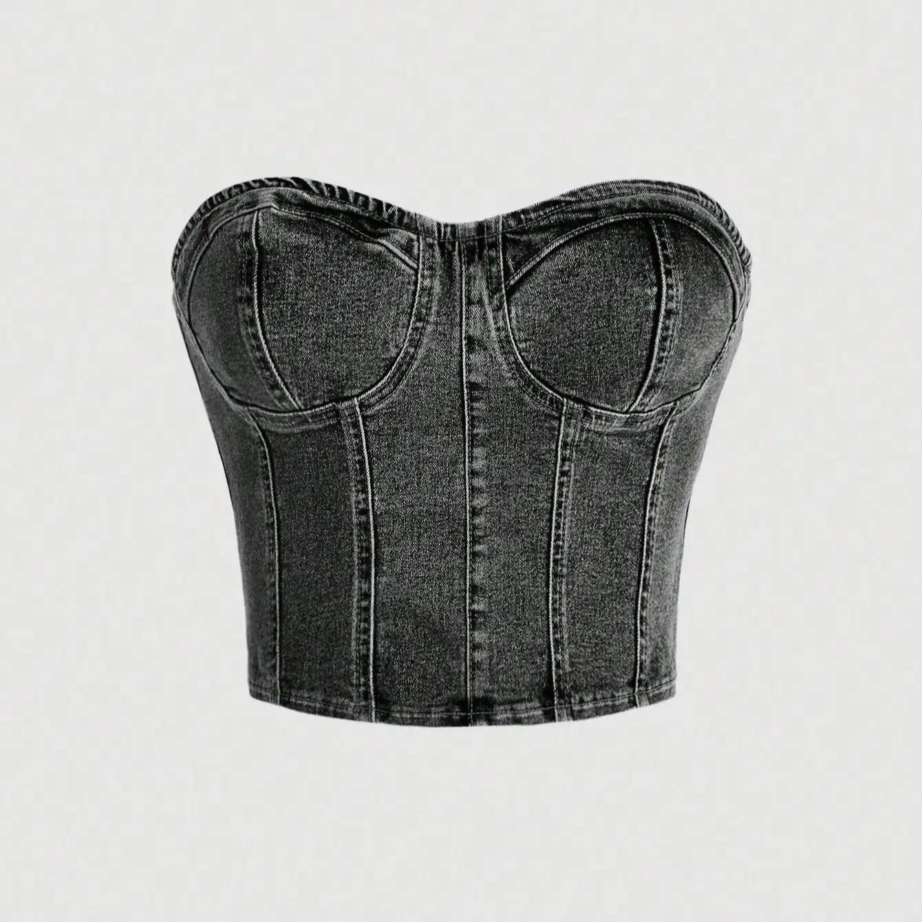 Sexy cowgirl crop top with retro cinched waist design, featuring a short length and a backless style, suitable for wearing as an