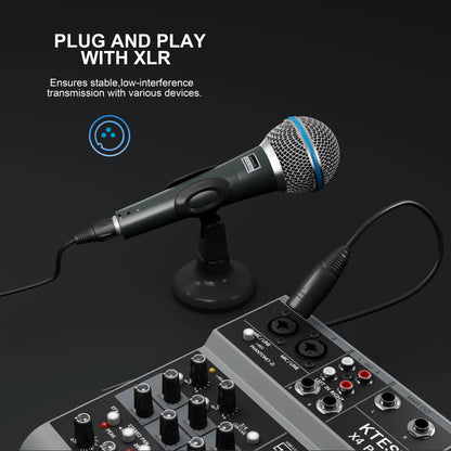 Prmie 58A Microphone dynamique cardioïde micro filaire professionnel pour scène chant karaoké Podcast Studio enregistrement Vocal