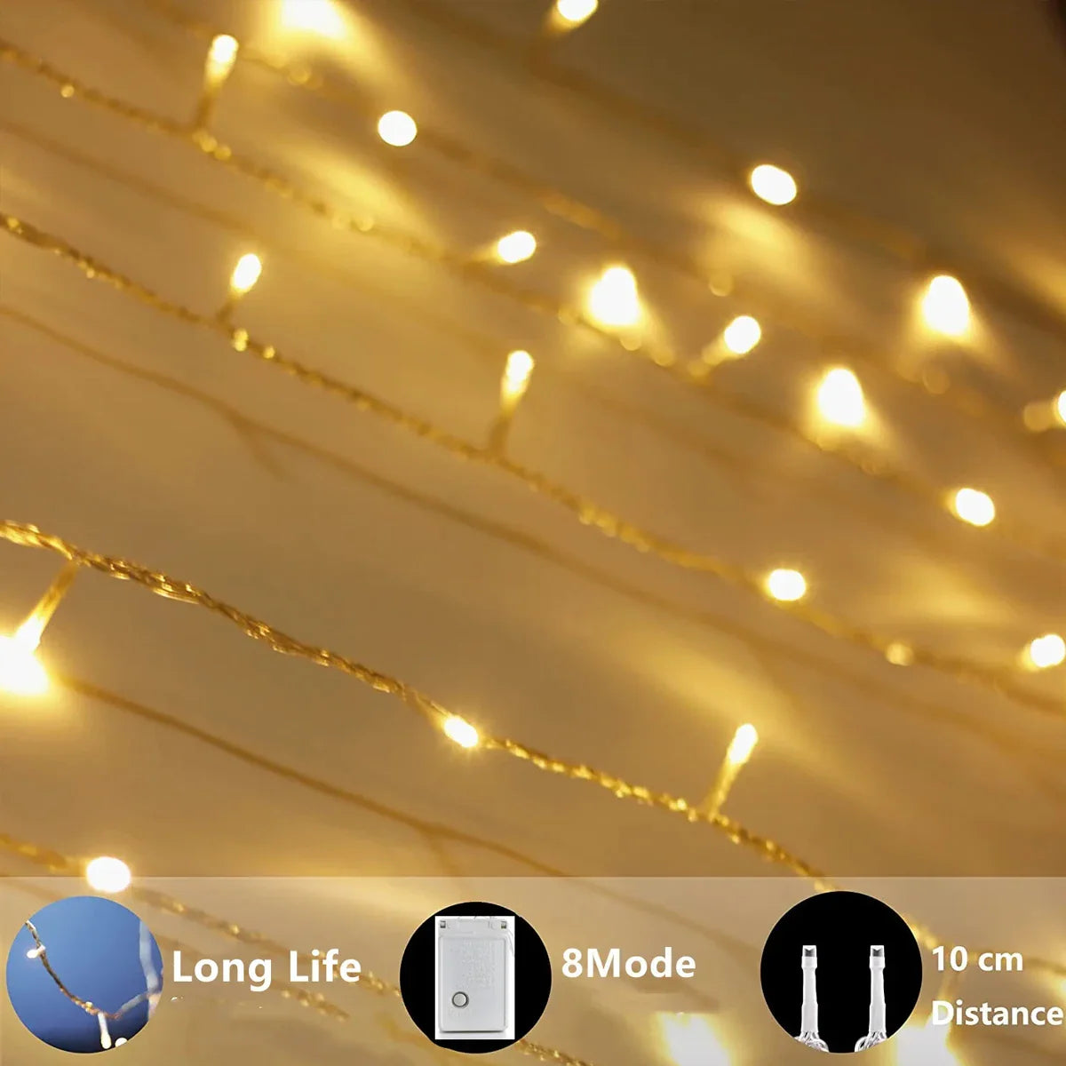 LED lumières de noël 5/10/20M 220V étanche fée lumières extérieur jardin arbre maison Halloween fête vacances décoration éclairage