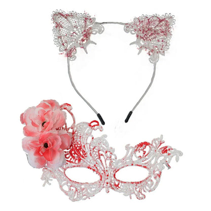 Masque de mascarade, ensemble de masques de Costume délicats, demi-visage en dentelle, élégant pour Costume de danse, concours de jeu de rôle pour événement