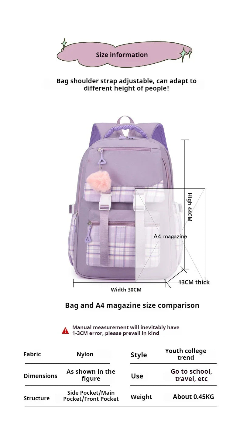 2024 New Bluey Boys And Girls High School Backpack Large Outdoor Leisure Practical Bag Cartoon Animation Bag Children's Gift