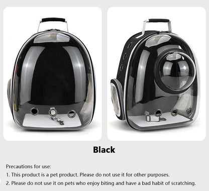 Sac de Transport pour animaux de compagnie, sacs à dos spatiaux pour animaux de compagnie, respirant, Portable, Transparent, pour chiot et chien, sacs à capsules spatiales