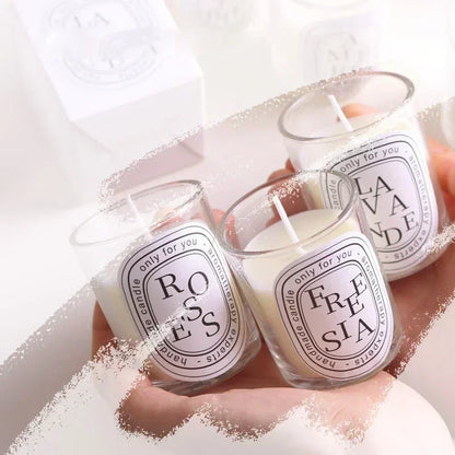 Bougie parfumée transparente romantique, cadeau pour invités, bougies aromatiques parfumées, bougies de mariage, pot à bougies