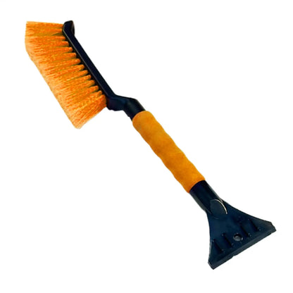 2-en-1 Grattoirs à glace pour pare-brise de voiture, grattoir à neige et brosse, poignée ergonomique en mousse, déneigeur pour le nettoyage hivernal des voitures
