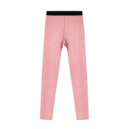 Leggings épais doublés de polaire pour femmes, vêtements intérieurs moulants pour l'automne et l'hiver, pantalons chauds sans couture en laine et soie de mûrier pour femmes