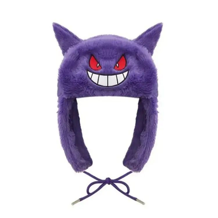 New Winter New Kuromi Spider Man Stitch Violent Bear Cartoon Hat Popular Man Women Cute Warm Ears Protection Hat New Year Gifts