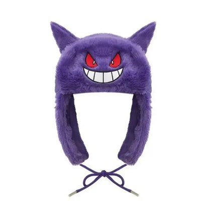 New Winter New Kuromi Spider Man Stitch Violent Bear Cartoon Hat Popular Man Women Cute Warm Ears Protection Hat New Year Gifts