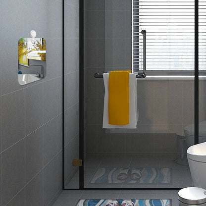 Miroir de douche anti-buée en acrylique, ventouse injuste, portable, miroir de maquillage de voyage, tenu dans la main, haute qualité, HOMirro