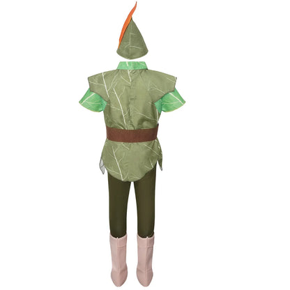 Costume de cosplay d'elfe vert pour la fête des enfants, cosplay de Peter saupoudrer, danse d'anime, rish Festival
