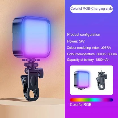 Anneau lumineux Led avec trépied, Rechargeable, pour Selfie, lampe pour prise de vue Photo, accessoires pour téléphone portable