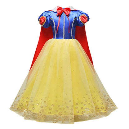 Robe de princesse pour filles, robe d'anniversaire à volants pour enfants, robe de Noël pour enfants,  spectacle, robes de cosplay fantaisie