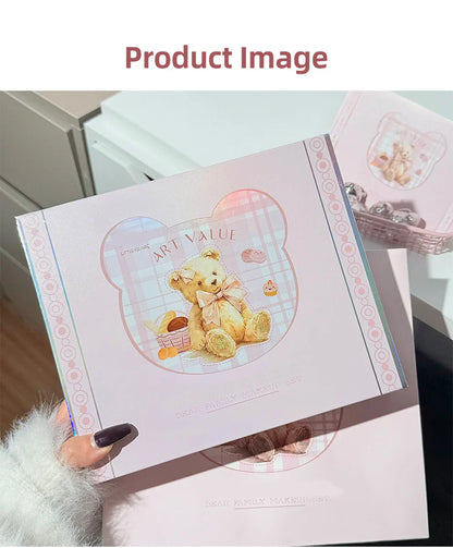 ART VALUE Coffrets de maquillage 7 pièces comprenant 3 couleurs de rouge à lèvres mat, 1 poudre pressée, 1 fard à joues, 1 palette de fards à paupières, 1 collier, coffrets de maquillage beauté