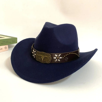 Chapeau de Cowboy occidental Vintage, chapeaux de Cowboy occidentaux classiques, chapeaux de Cowgirl de Cowboy de Style occidental pour voyage pêche randonnée été