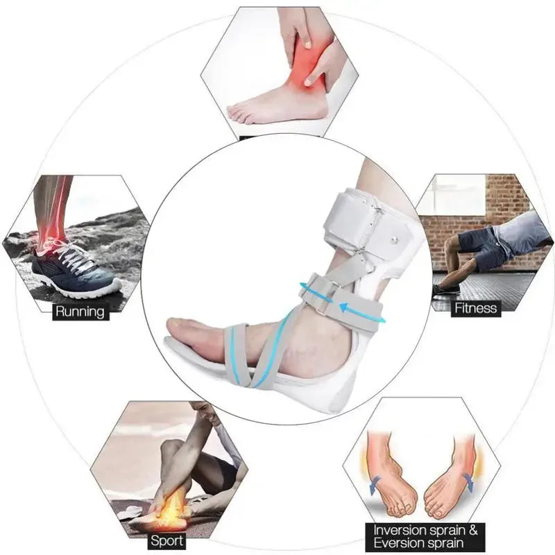 Dispositif d'Orthèse de Goutte de Pied pour la Fixation des Articulations, Ration d'AVC et d'Hémiplégie, Inversion et Valgus, Alicante, Nouveau