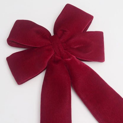 Grand nœud papillon de noël suspendu, pendentif en velours rouge pour porte, décoration de fête de noël du nouvel an 2026, nouvelle collection