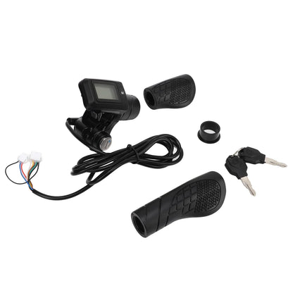 Poignée d'accélérateur pour scooter électrique, écran LCD, rétroéclairage, rappel de faible puissance, boutons de poignée d'accélérateur pour modification, 805mm, 22.5