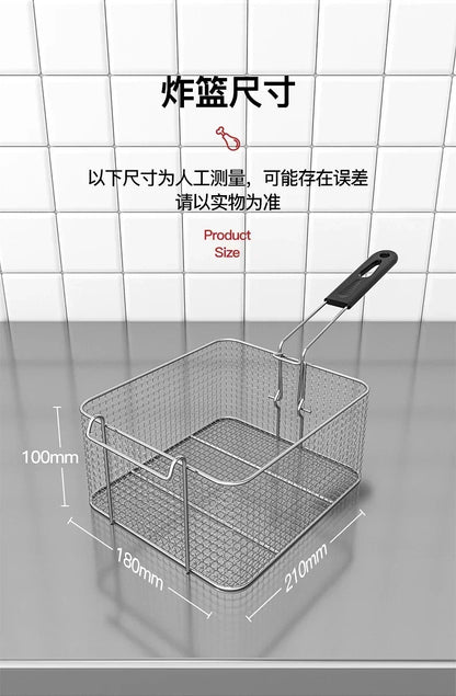 Friteuse Électrique 220V pour Cuisine, Friteuse à Frites Commerciale, Minuteur, Arfrai 10L Ar CW