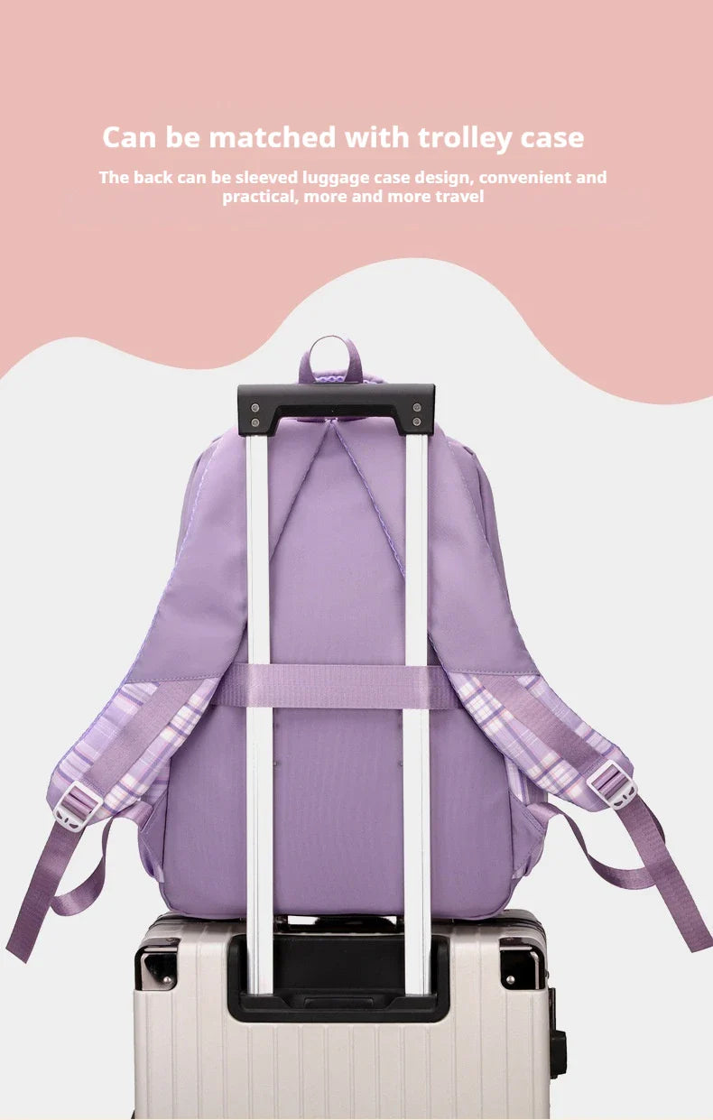 2024 New Bluey Boys And Girls High School Backpack Large Outdoor Leisure Practical Bag Cartoon Animation Bag Children's Gift