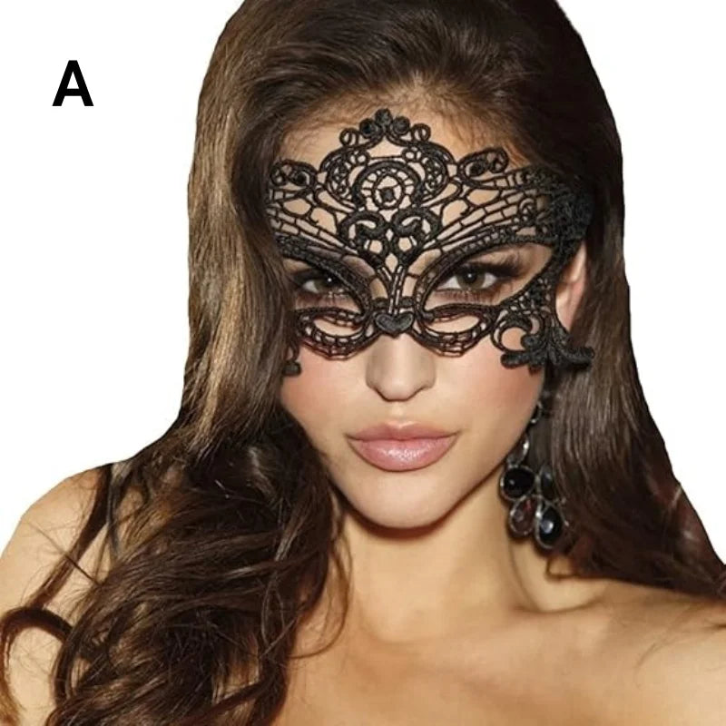 Mordarli Masque de mascarade pour femme Masque pour les yeux en dentelle pour Halloween Costume Party Masque de mascarade pour femme