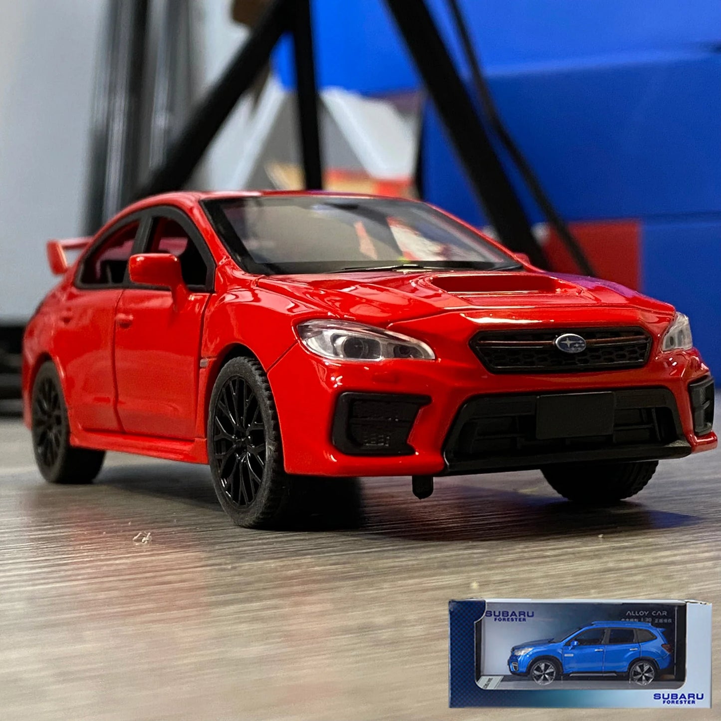 1:30 Subaru Impreza WRX STI 2020 supercar alliage moulé sous pression modèle accessoires de voiture ornements intérieurs de voiture saint valentin pour ami