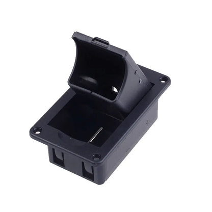 Boîte de batterie de micro de guitare noire Durable, support de batterie en plastique 9V, boîte de rangement de pièces de guitare, boîtier de batterie