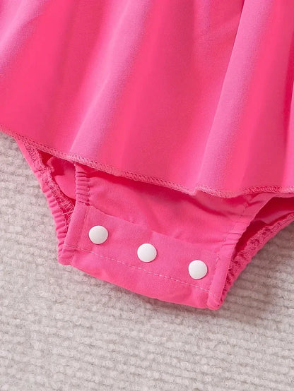 Vêtements bébé fille Prowow été lettre imprimée patchwork dos nu combinaison robe pour nourrissons nouveau-nés barboteuses robe