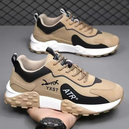 New Lightweight Casual Shoes for Men, Breathable Running Sneakers with Thick Sole for Spring Autumn Sports Walking Tennis Shoes