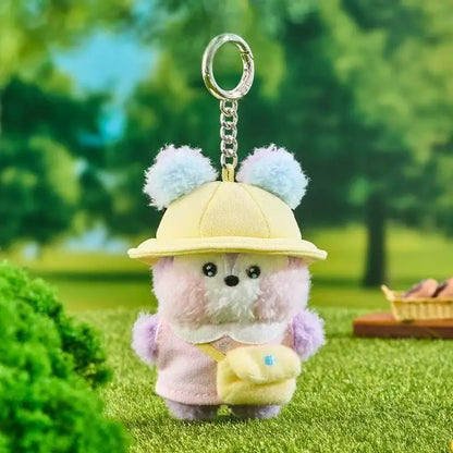 New Bt21 Spring Outing Series Kawaii Anime Plush Shooky Koya Keychain Cute Cartoon Rj Cooky Bag Pendant Decoration Girl Gift