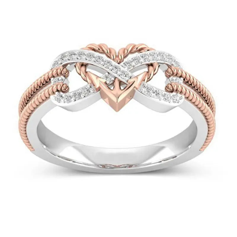 Bagues en forme de cœur pour femmes, couleur noir, Rose, or, perte de poids, thérapie magnétique, Yoga, énergie, cadeau d'anniversaire pour la saint-valentin