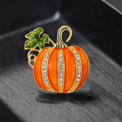 Halloween Pumpkin Brooch for Women All-season Universal Oil Dripping Badge Clothes Bag Scarf Accessories Brooch