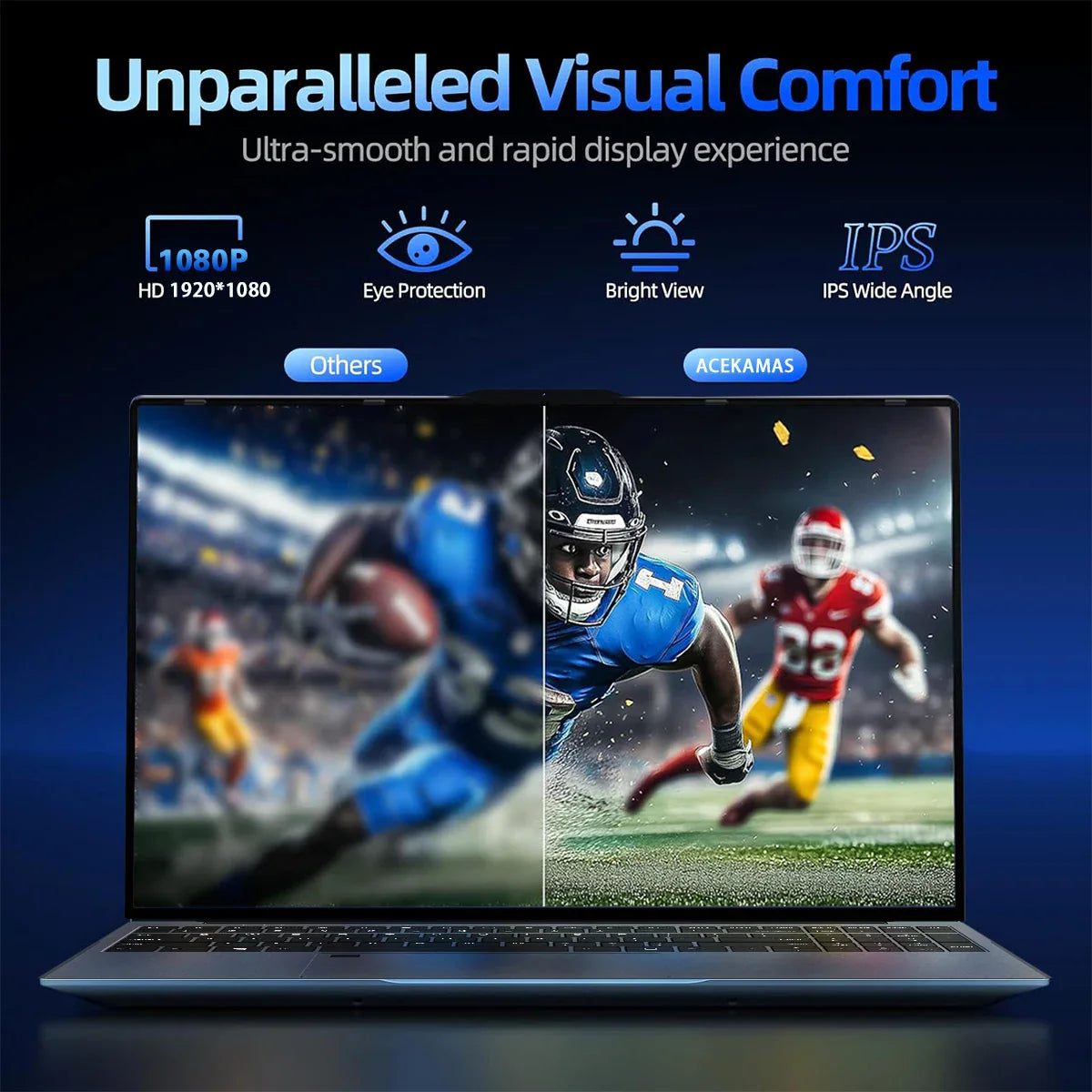 ACEKAMAS 15.6inch Laptop Computer Intel Core i7 6500U Windows 11 Pro Laptops Gaming DDR4 16GB SSD 1TB Portable Notebook PC Gamer