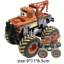 Pixar Cars 2 3 lutteur Mater et Lightning Mcqueen série de course véhicule en alliage métallique jouets pour enfants cadeau de collection à jambes hautes