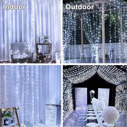 Guirxiété lumineuse LED USB pour décoration de jardin, lampe de guirxiété de vacances, nickel é, maison, fête de Noël, nouvel an, mariage, 3m, 8 modes